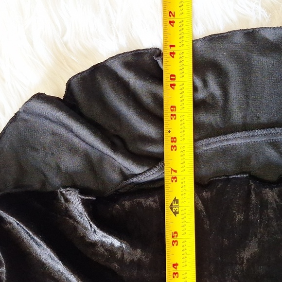 Vintage CDC Petite Velvet High Low Flounce Hem Dress - Picture 11 of 11